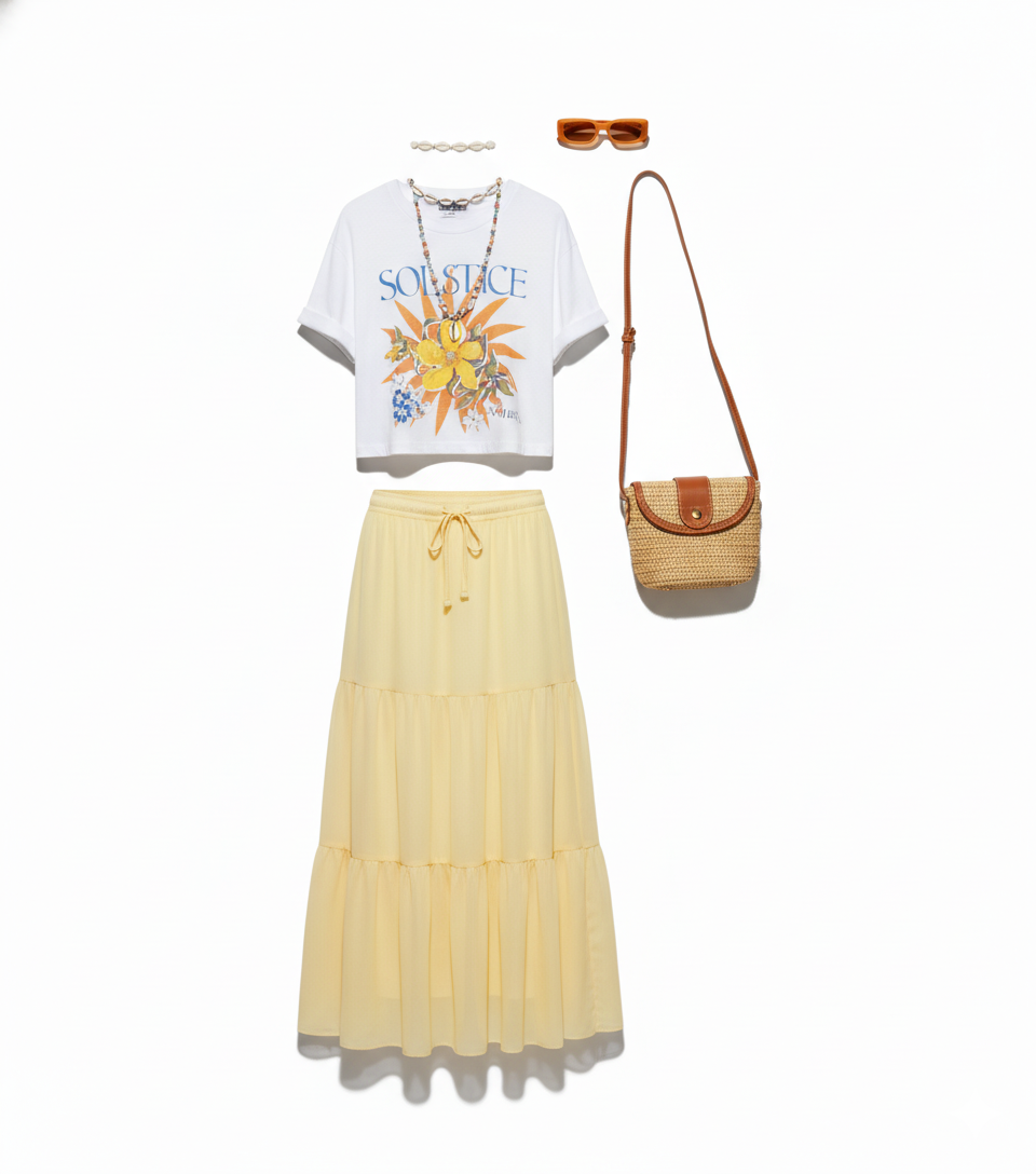 Soft yellows for sunlit days outfit